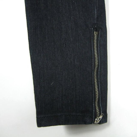 Forever 21 NEW Women's Black Ombre Skinny Side Ankle Zip Jeans Size 24 or 0 2 - Picture 8 of 11
